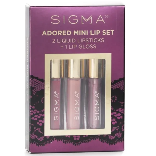 Adored Mini Lip Set (2x Liquid Lipstick + 1x Lip Gloss)