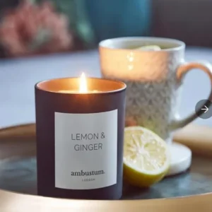Ambustum Lemon & Ginger Scented Candle