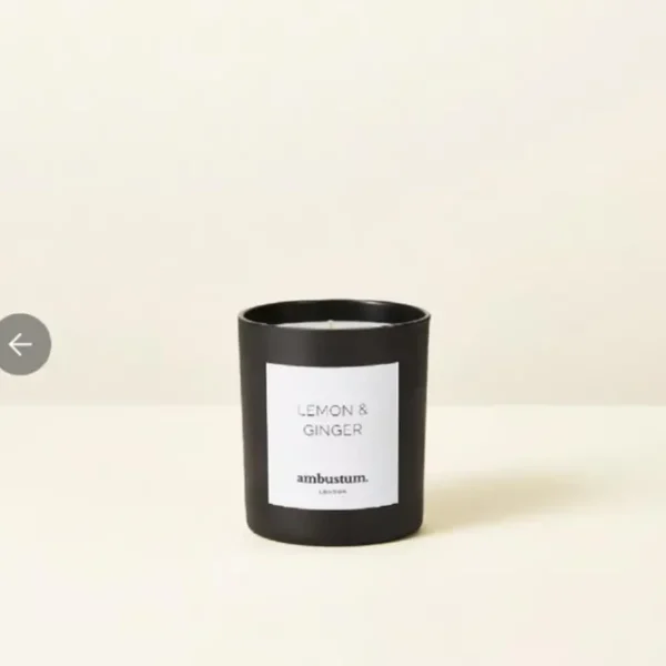 Ambustum Lemon & Ginger Scented Candle