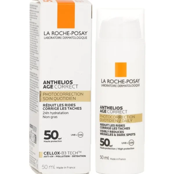 Anthelios Age Correct Daily Photocorrection - Visibly Reduces Wrinkles & Dark Spots SPF 50