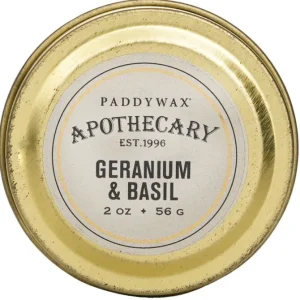 Apothecary Candle - Geranium & Basil