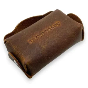 Atlas Distressed Leather Business Case For Apple Airpods Pro(Coffee)