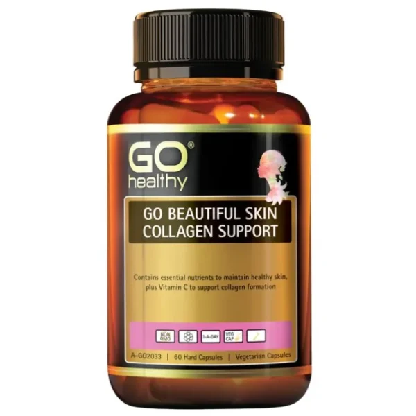 [Authorized Sales Agent] GO Healthy GO Beautiful Skin Collagen Support VegeCapsules - 60 Pack