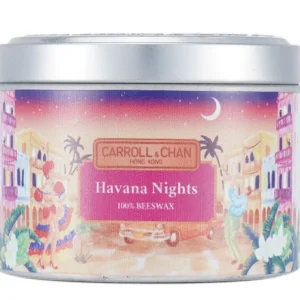 100% Beeswax Tin Candle - Havana Nights