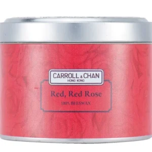 100% Beeswax Tin Candle - Red Red Rose