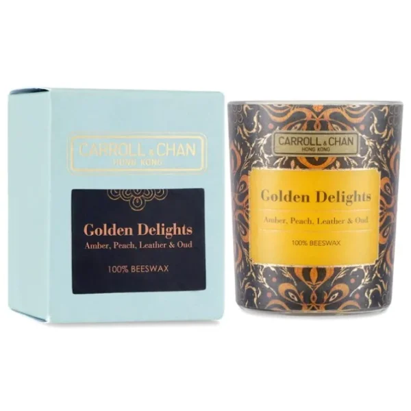 100% Beeswax Votive Candle - Golden Delights