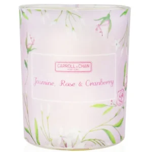 100% Beeswax Votive Candle - Jasmine Rose Cranberry