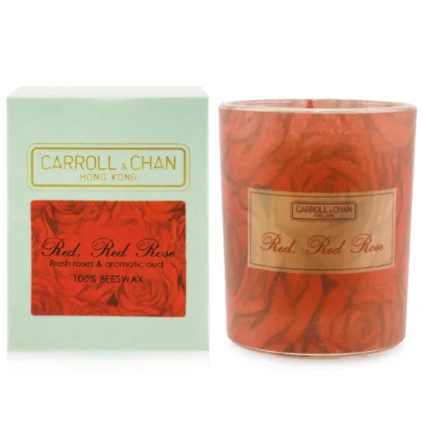100% Beeswax Votive Candle - Red Red Rose
