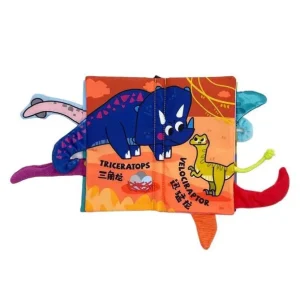Beiens Three-dimensional 3D Early Education Enlightenment Baby Cloth Book (Dinosaurs)