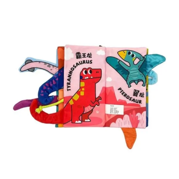 Beiens Three-dimensional 3D Early Education Enlightenment Baby Cloth Book (Dinosaurs)