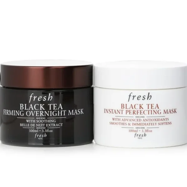 Black Tea Age-Delay For Night & Day Set: Black Tea Instant Perfecting Mask 100ml + Black Tea Firming Overnight Mask 100ml