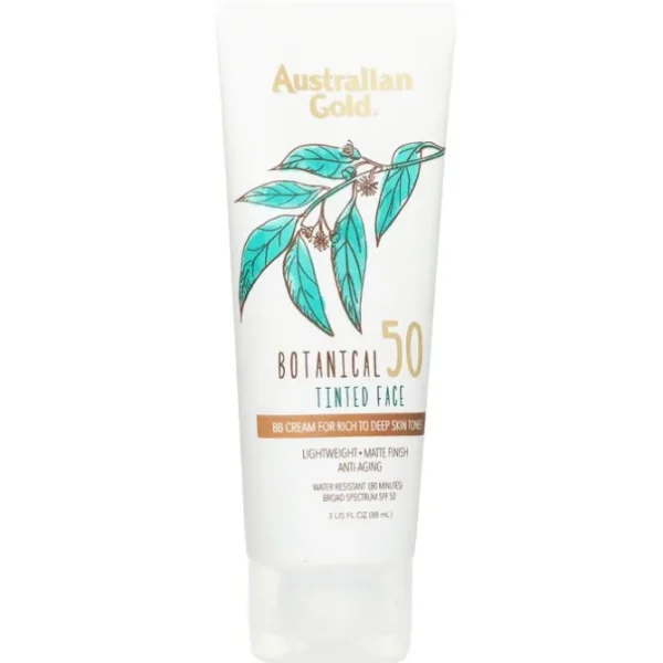 Botanical Sunscreen SPF 50 Tinted Face BB Cream - Rich to Deep