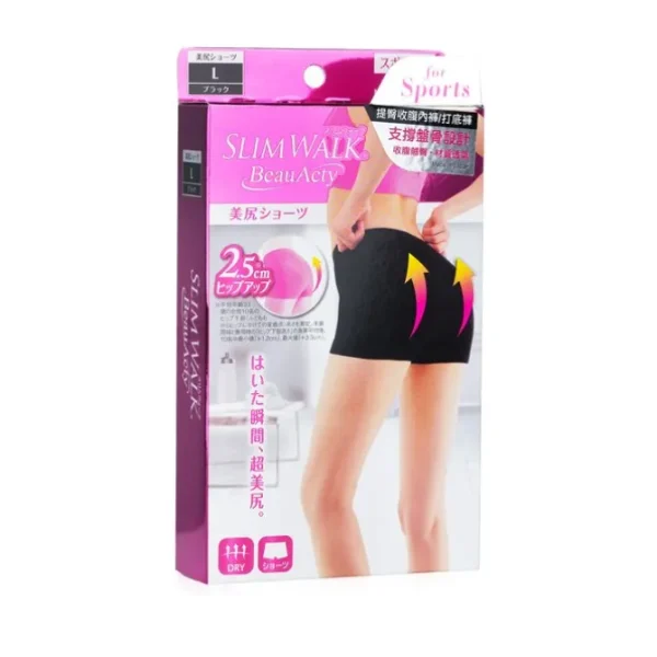 Buttocks Shorts for Sports, #Black (Size: L)