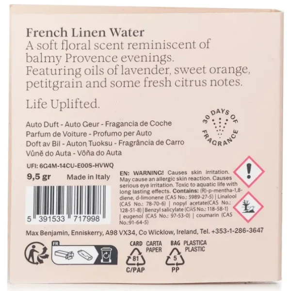 Car Fragrance Refill - French Linen Water