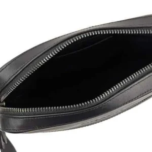 COACH Men's small shoulder crossbody bag black PVC with leather 4010QBMI5