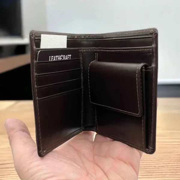 CONROY Business Italian Bridle Leather Card & Coin Wallet(Brown)