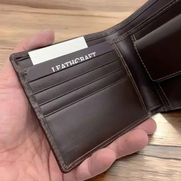 CONROY Business Italian Bridle Leather Card & Coin Wallet(Brown)