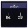 Dancing Swan drop earrings Swan 5514420 - White, Rhodium plated