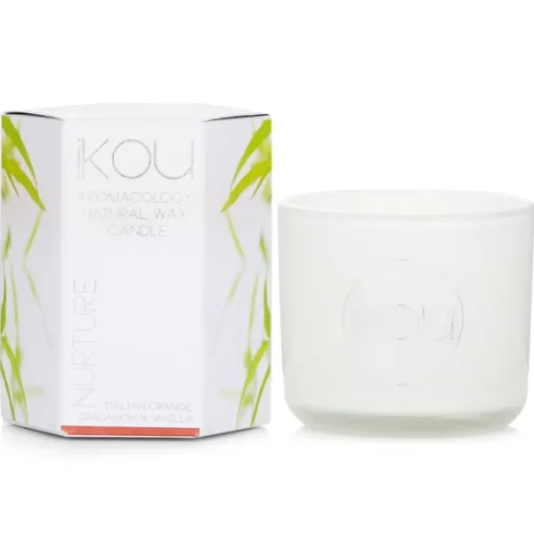 Eco-Luxury Aromacology Natural Wax Candle Glass - Nurture (Italian Orange Cardamom & Vanilla)