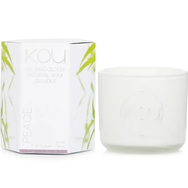 Eco-Luxury Aromacology Natural Wax Candle Glass - Peace (Rose & Ylang Ylang)