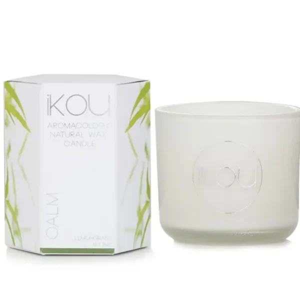 Eco-Luxury Aromacology Natural Wax Candle Glass - Calm (Lemongrass & Lime)