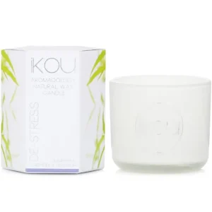 Eco-Luxury Aromacology Natural Wax Candle Glass - De-Stress (Lavender & Geranium)