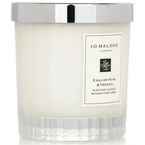 English Pear & Freesia Scented Candle (Fluted Glass Edition)
