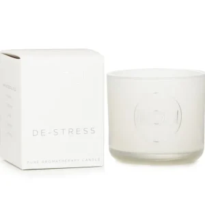 Essentials Aromatherapy Natural Wax Candle Glass - De-Stress (Lavender & Geranium) 100177