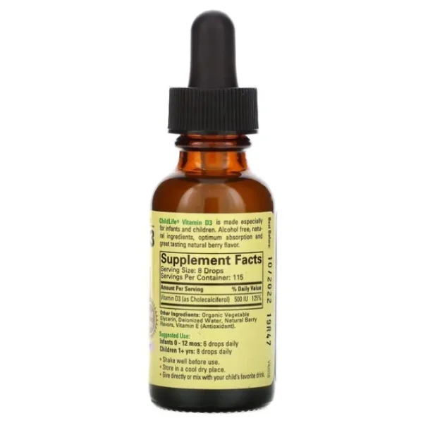 Essentials Vitamin D3 Natural Berry Flavor