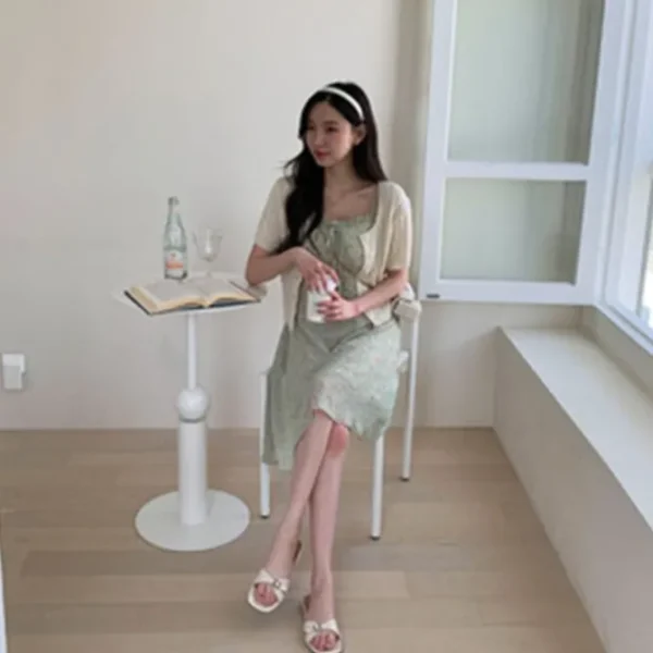 Floral Tie Front Dress