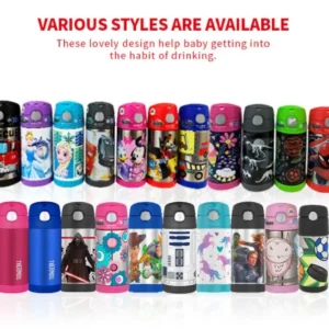 FUNtainer Stainless Steel Vacuum Insulated Drink Bottle-Astronauts