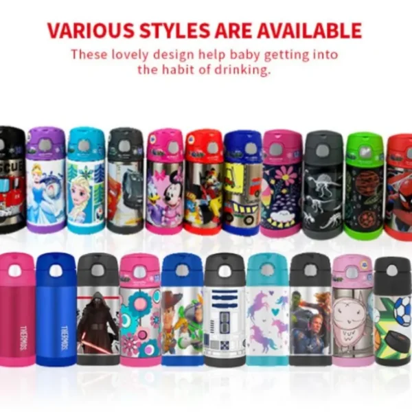 FUNtainer Stainless Steel Vacuum Insulated Drink Bottle-Astronauts