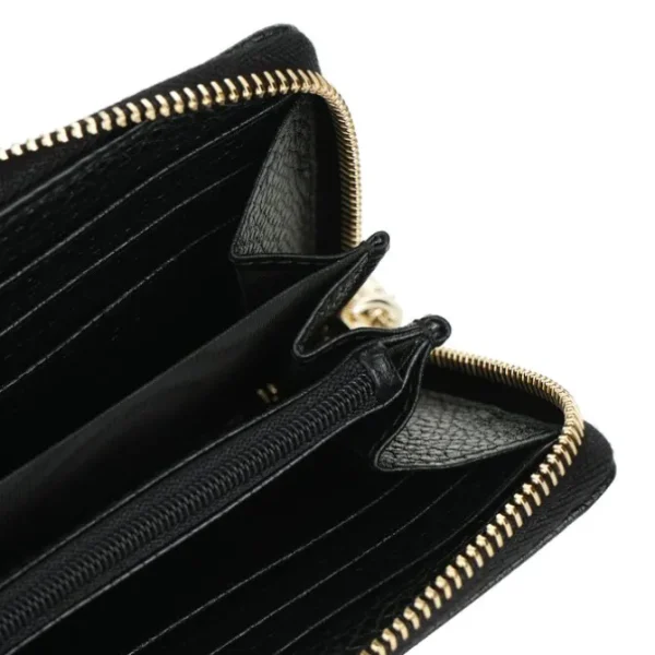 GG Long Zippy Wallet 598187 - Black