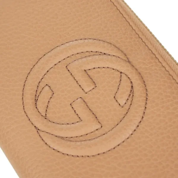 GG Long Zippy Wallet 598187 - Light camel