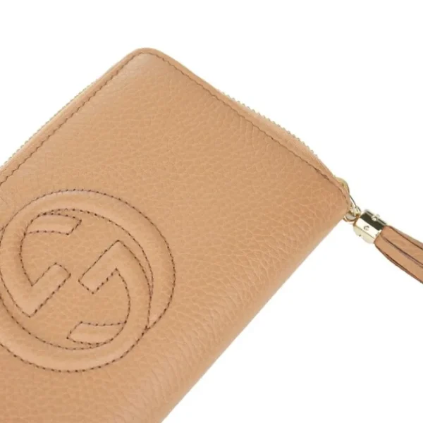 GG Long Zippy Wallet 598187 - Light camel