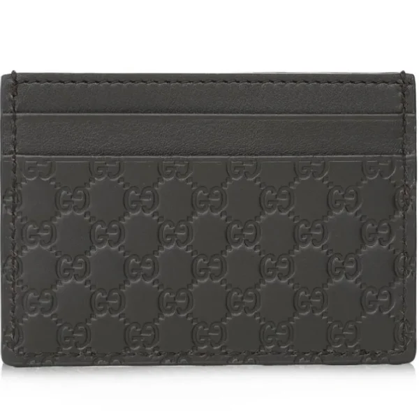 Gucci Microguccissim a Card Holder 262837 - Brown