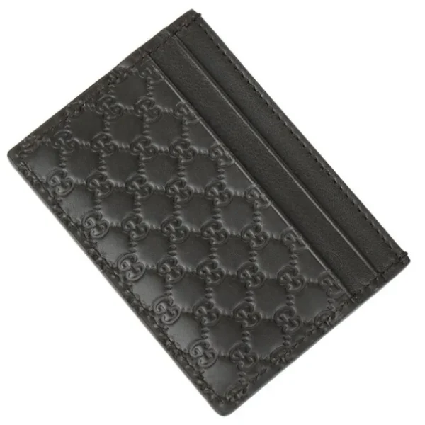 Gucci Microguccissim a Card Holder 262837 - Brown