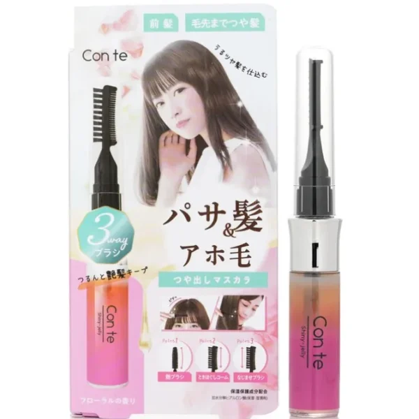 Hair Shiny Gel 3 head brush (Flower Scent)