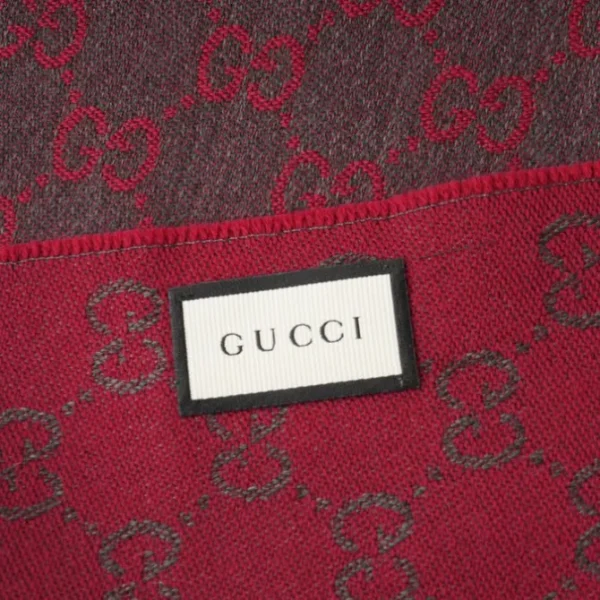HALF GG LOGO WOOL SCARF 344994