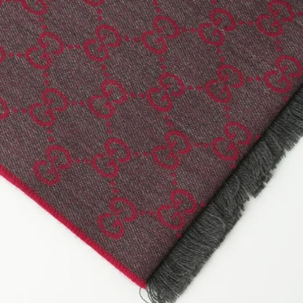 HALF GG LOGO WOOL SCARF 344994