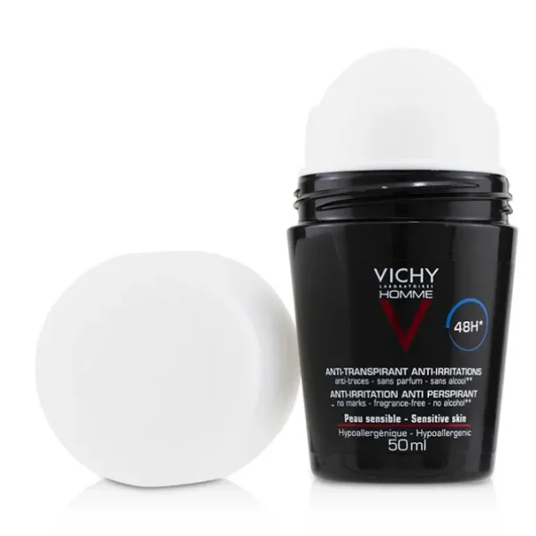 Homme 48H* Anti-Irritations & Anti Perspirant Roll-On (For Sensitive Skin)