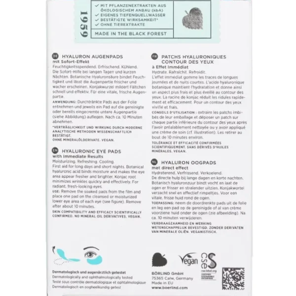 Hyaluronic Eye Pads with Immediate Results