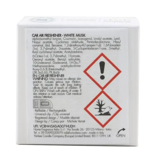 Icon Classic Car Air Freshener - White Musk