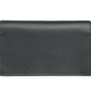 Icon GG Interlocking Wallet On Chain Black Crossbody Bag 615523