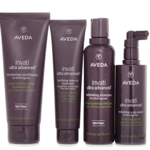 Invati Ultra Advanced 4 Step Light System Set: Light Shampoo 200ml+Light Conditioner 200ml+Serum 150ml+Treatment 100ml