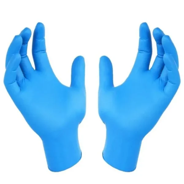 KQ - Vitrile Disposable Vinyl & Nitrile Blend Gloves -blue (M)