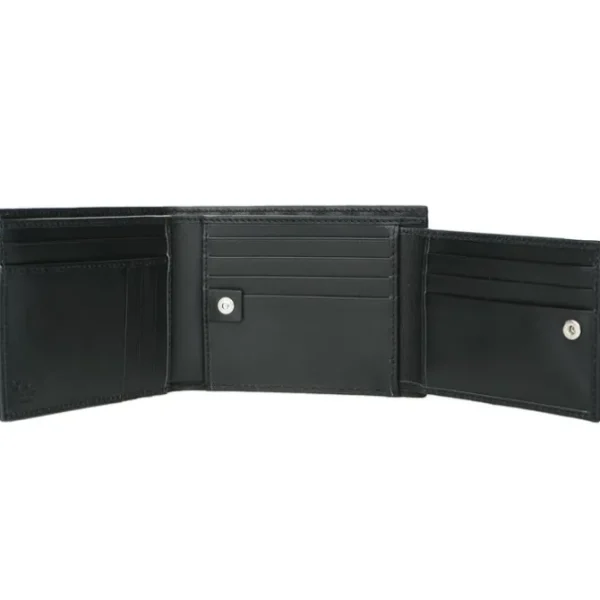 Leather Micro GG Guccissima Trifold Wallet 217044
