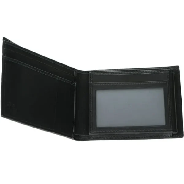 Leather Micro GG Guccissima Trifold Wallet 217044