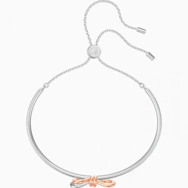 Lifelong Bow bangle Bow 5447079 - White, Mixed metal finish