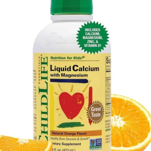 Liquid Calcium with Magnesium (Natural Orange Flavor)